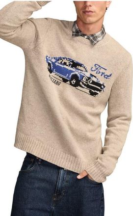 Lucky Brand Mustang Cotton Blend Sweater in Oatmeal at Nordstrom, Size Xx-Large