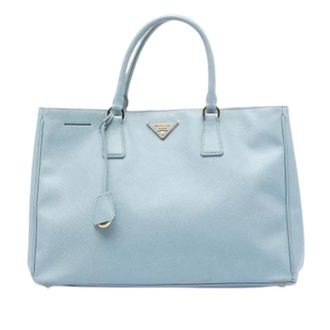 Prada Pre-owned Tote Bags, female, Blue, Size: ONE SIZE Pre-owned Galleria Tote