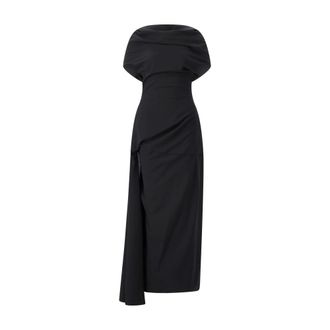 Magda Butrym Maxi Jurk - Dames - Jurken - Zwart - Maat: S Wol