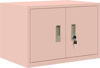 vidaXL Armario De Almacenamiento Rosa 60 X 40 X 40 Cm Acero Vidaxl