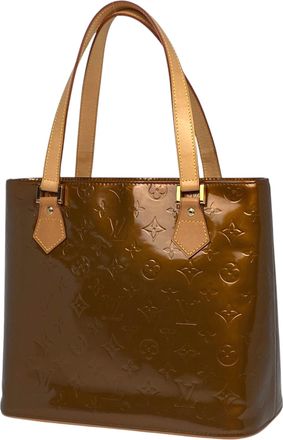 Louis Vuitton Bronze Monogram Vernis Leather Handbag Tote Bag (Pre-Owned)