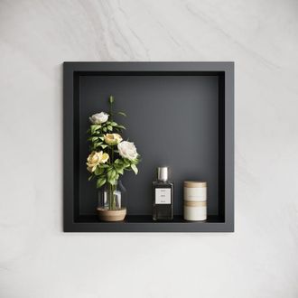 Elegant Lighting Elegant - Shower Caddies 304 Stainless Steel Shower Niche, Wall-Inserted Niche, Black Sealed Waterproof Rust-Resistant Modern Design, Shower Niche