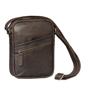 STILORD Naro Small Leather Crossbody Bag for Men - Genuine Leather Shoulder Bag Mens Compact Messenger for Tablet up to 10 Inch Ideal for Travel & Everyday Us