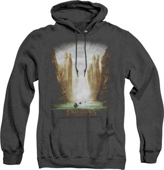 Gildan Lord Of The Rings Kings Of Old Adult Heather Hoodie / Hooded Sweatshirt