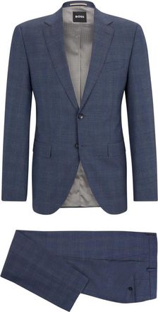 HUGO BOSS Pak 2delig - Heren - Business pakken - Blauw - M - Kostuums