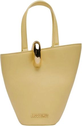 Jacquemus Tassen, Dames, Geel, ONE Size, Leer, Le Petit Bambola Leren Tas