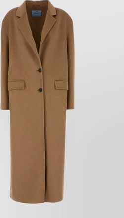 Prada coat wool blend back vent