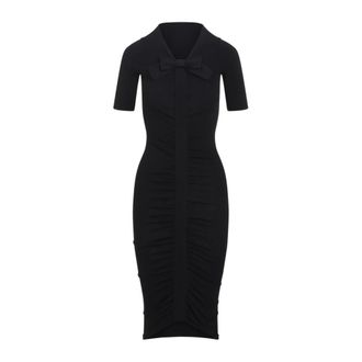 Valentino Midi Dresses, female, Black, Size: S Viscose Midi Dress