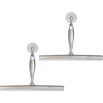 iDesign Shower Squeegee with Wall Hook, Set of 2, Clear/Stainless Steel at Nordstrom