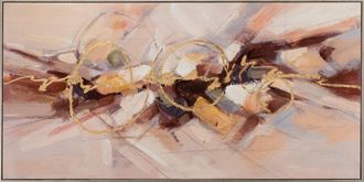 Schubiger M&ouml;bel Bild Abstrakte Geometrie in Gold