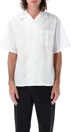 Prada White Short Sleeves Logo Shirt