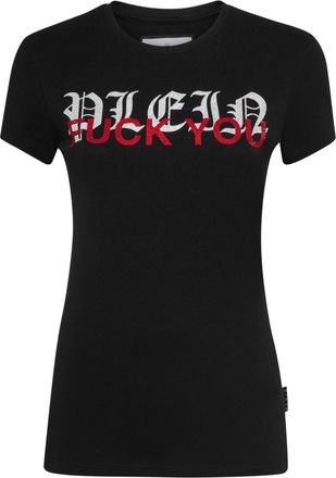 Philipp Plein Sexy Pure cotton T-shirt - women - Cotton - S - Black
