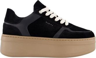Nubikk Bayou Platform - Dames - Sneakers - Zwart - 40 EU - Leer - Schoenen