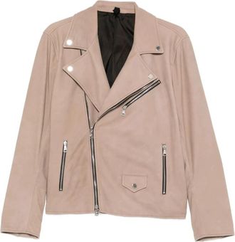 Tagliatore Che 26-01 Leren Jas - Heren - Leren en Su&egrave;de Jassen - Beige - M - Leer - Jassen