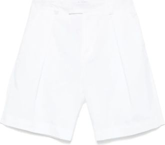 low brand Shorts met logotag - Wit