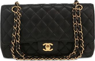Chanel Borsa a mano in pelle trapuntata - Nero