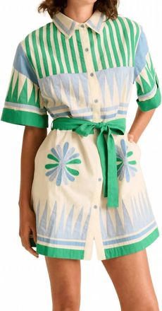 Carolina K Amaia Mini Dress In Gardenia