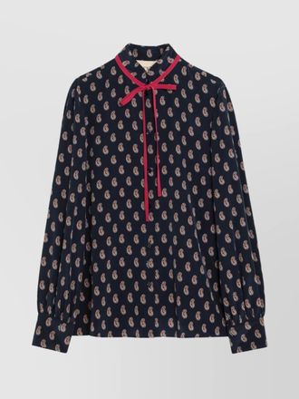 Valentino silk shirt paisley print