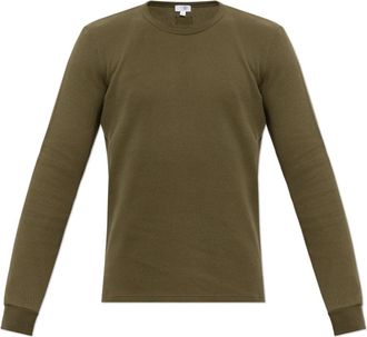 Maison Margiela T-shirt uit de ondergoedlijn - Heren - Longsleeves - Groen - M - Katoen - Tops