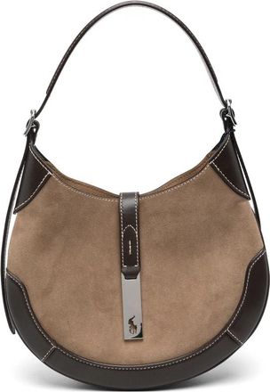 Ralph Lauren Polo ID Panelled Suede Shoulder Bag