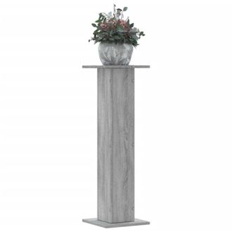 vidaXL Vidaxl - Soportes Para Plantas 2 Uds Madera Gris Sonoma 30x30x95 Cm