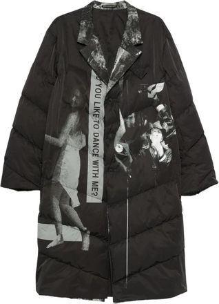 Yohji Yamamoto Coat - Heren - Mantel - Grijs - L - Jassen