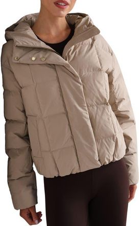 Rhone Powder Puffer Down Jacket in Beige Stone at Nordstrom, Size X-Large