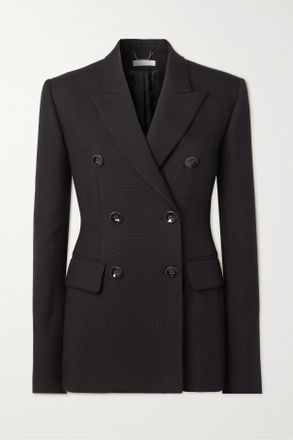 Chlo&eacute; Blazer In Misto Lana, Seta E Cashmere - Nero