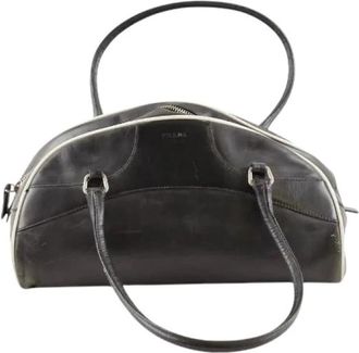 Prada Pre-owned Bowling Bag - Dames - Vintage Handtas - Zwart - ONE Size - Leer - Vintage