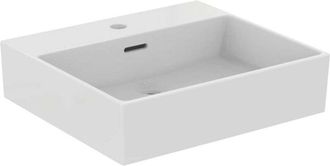 Ideal Lavabo Extra 500x450x150mm Blanco 1 Orificio Para Grifer&iacute;a, Con Rebosadero Standard