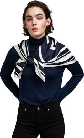 GANT Merino wollen coltrui - Dames - Coltruien - Blauw - 2XL - Wol - Truien & Vesten