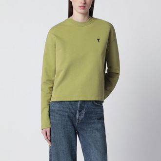 Ami Ami de Coeur matcha green sweatshirt