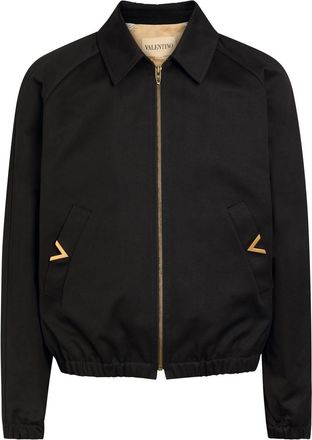 Valentino Garavani Vlogo Cotton Jacket - Black - 54 (IT54 / Xxl)