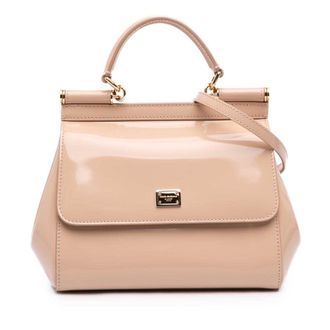 Dolce & Gabbana Pre-owned Dolce and Gabbana Small Patent Miss Sicily Satchel Ladies KPDT73EJ6K2PK8VP