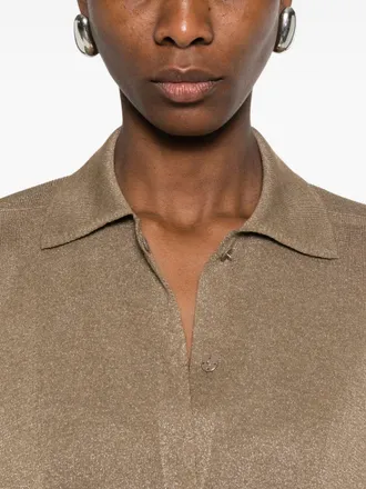 Fabiana Filippi Polo Collar Shirt - Beige
