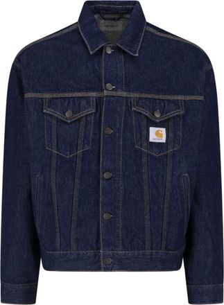 Carhartt Work in Progress Blue Helston Cotton Denim Jacket