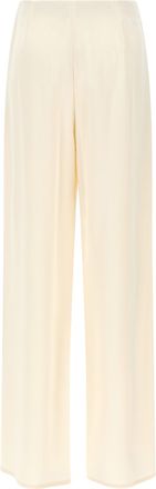 Max Mara Womens White Silk Casual Pants