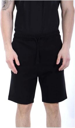 HUGO BOSS Hombre, Pantalones cortos, Negro, Talla: S