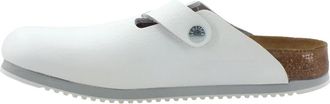 Birkenstock Mules - Heren - Slip ons - Wit - 41 EU - Leer - Schoenen