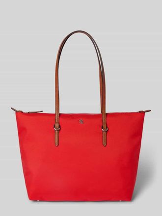 Lauren Ralph Lauren Tote Bag mit Label-Applikation Modell KEATON in Rot, Gr&ouml;&szlig;e 1