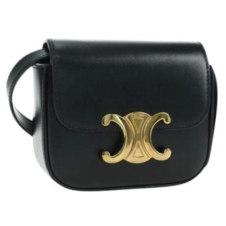 Celine Pre-owned Mini Bags, female, Black, Size: ONE SIZE Pre-owned Vintage Mini Shoulder Bag