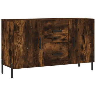 vidaXL Aparador Madera De Ingenier&iacute;a Roble Ahumado 100x36x60 Cm Vidaxl