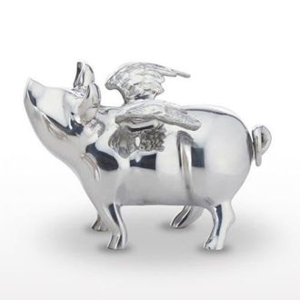Lunares Flying Pig Bank in Silver at Nordstrom