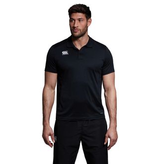Canterbury Of New Zealand Heren Club Dry Poloshirt (Zwart)
