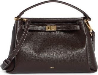 JW PEI Carmen Faux Leather Top Handle Bag in Dark Brown at Nordstrom