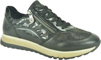 Rieker Runner N. Tiret - Dames - Sneakers - Zwart - 39 EU - Schoenen