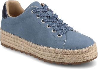 Journee Collection Cosima Espadrille Sneaker in Denim/blue at Nordstrom Rack, Size 10