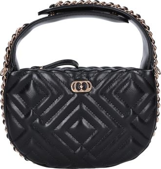 La Carrie Night Edition Round - Dames - Handtassen - Zwart - ONE Size - Leer - Tassen