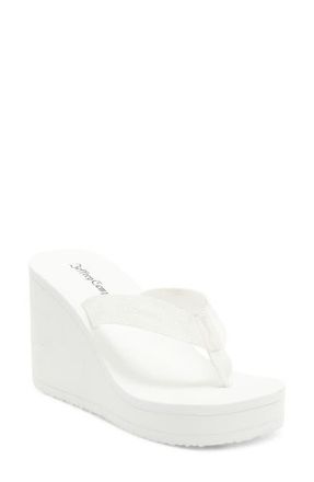 Jeffrey Campbell Astria Platform Wedge Sandal in White at Nordstrom, Size 8.5