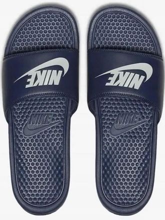 Nike Benassi Slip On Sliders in Midnght Navy